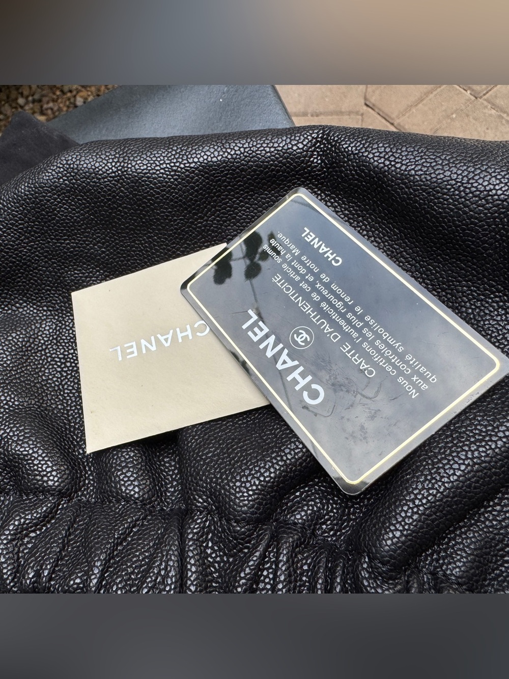 Chanel Shiny Caviar Quilted Elastic Flap Shoulder Bag - Picture 16 of 16